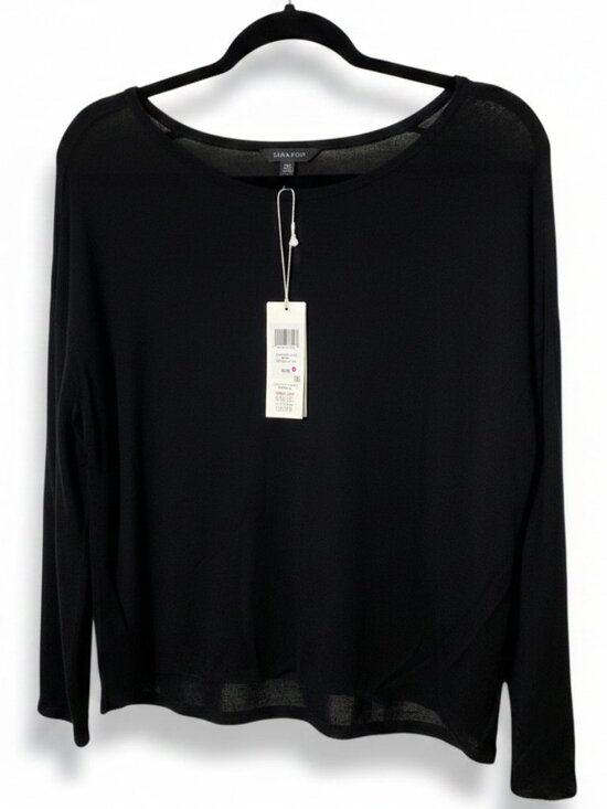 Eileen Fisher Tops - Eileen Fisher Bateau Neck Seamless Sleek Tencel Knit Top Medium Bell Sleeves NWT